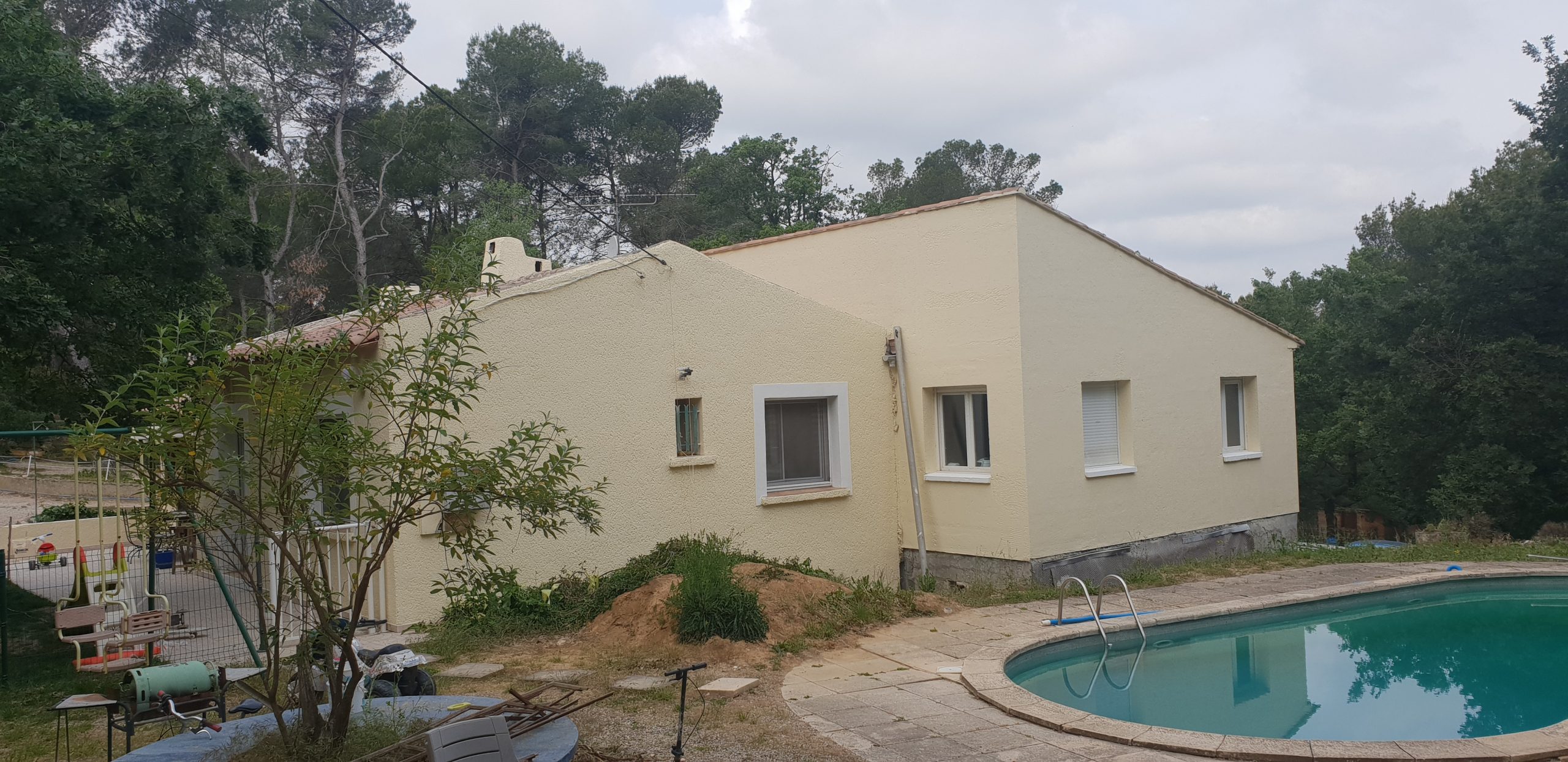 Après application de la peinture